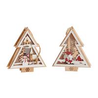 LED-Dekoleuchte Tree - Rot/Schwarz, MODERN, Holz/Kunststoff (11,2/13/3,5cm) - James Wood