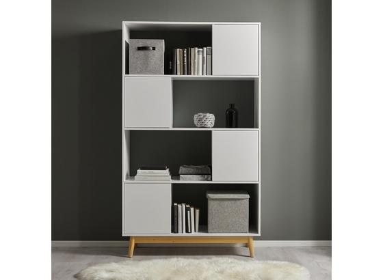 Regál Basic - biela, Moderný (110/185/38cm) - Modern Living Regál Basic - biela, Moderný (110/185/38cm) - Modern Living