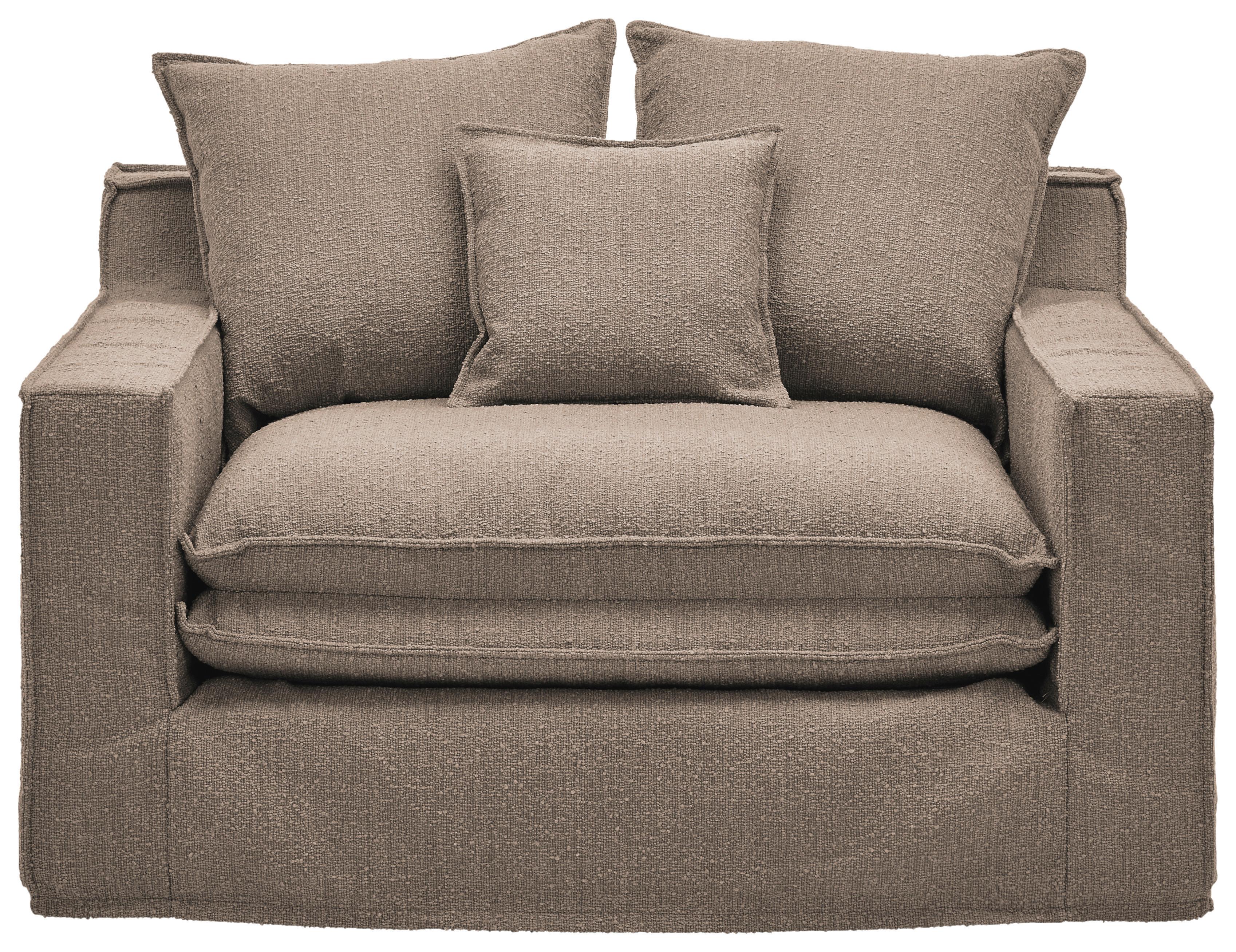 Sessel Aurora - Schwarz/Braun, Trend, Textil (129/92/105cm) - Livetastic