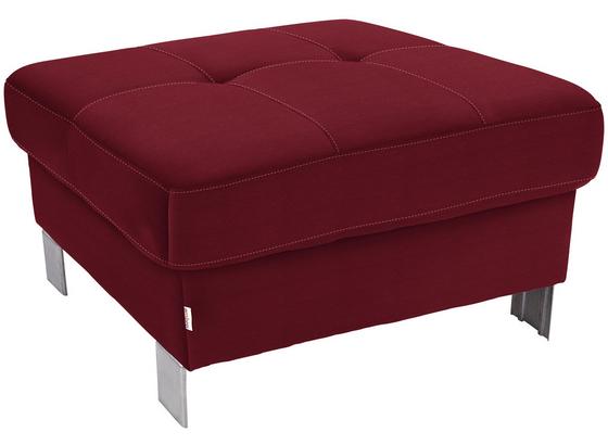Hocker Savona - Rot, MODERN, Textil (90/44/73cm) - Ombra Hocker Savona - Rot, MODERN, Textil (90/44/73cm) - Ombra
