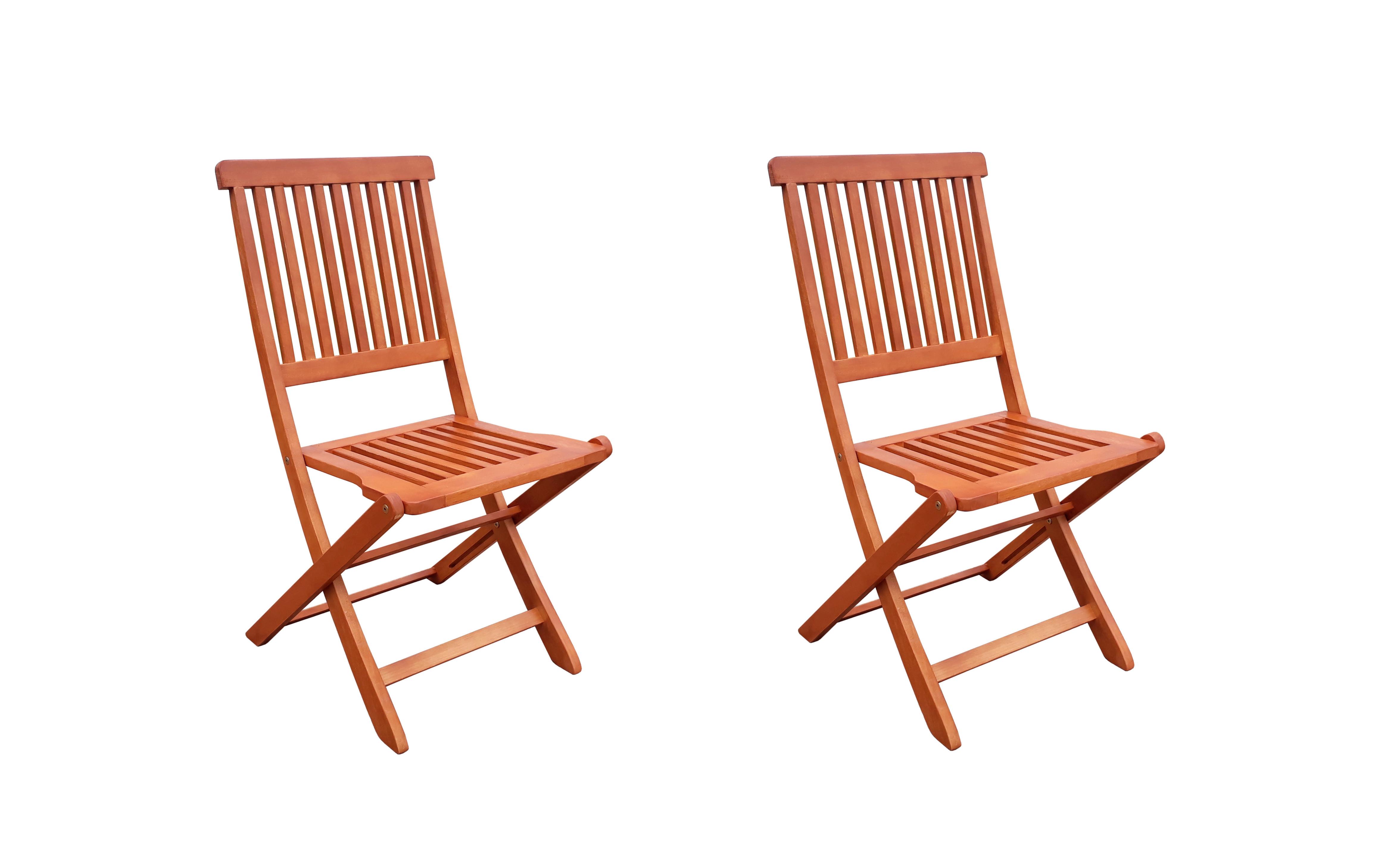 Gartensessel Set Klappbar Angwin Eukalyptusholz - Eukalyptusholzfarben, Basics, Holz (45/90/56cm) - Gardenson