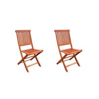 Gartensessel Set Klappbar Angwin Eukalyptusholz - Eukalyptusholzfarben, Basics, Holz (45/90/56cm) - Gardenson