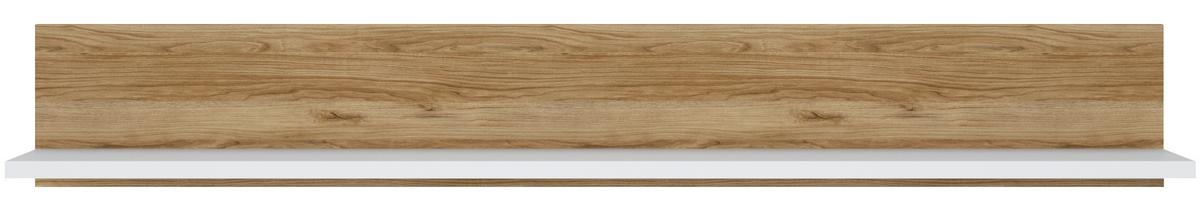 Wandpaneel Salinas B: 152,7 cm Weiß/Eichefarben - Eichefarben/Weiß, Trend, Holzwerkstoff (152,7/22/22cm)