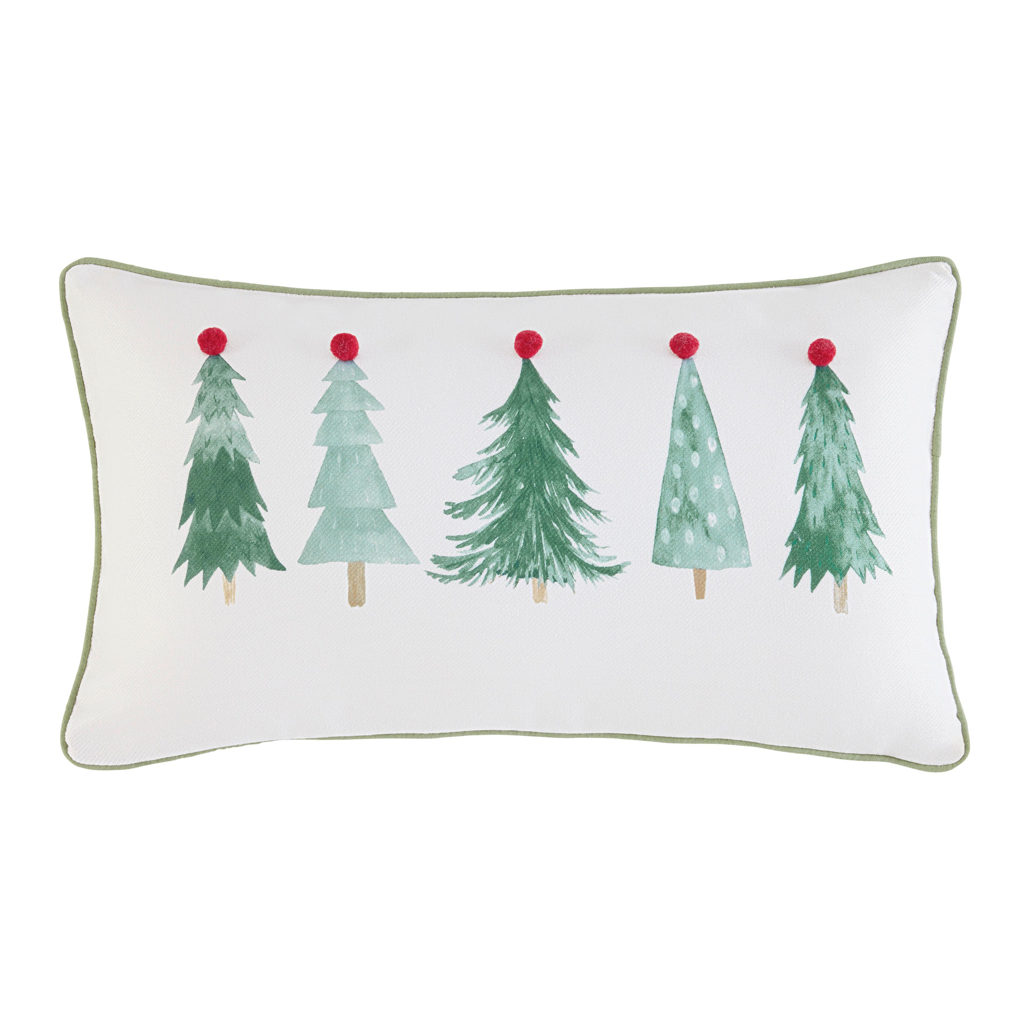 DEKORAČNÝ VANKÚŠ CAROL - biela/zelená, kov/textil (30/50/6cm) - Mömax