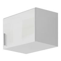Aufsatzschrank 47cm Celle, Weiß - Weiß Hochglanz/Weiß, MODERN, Holzwerkstoff (47/39/54cm)