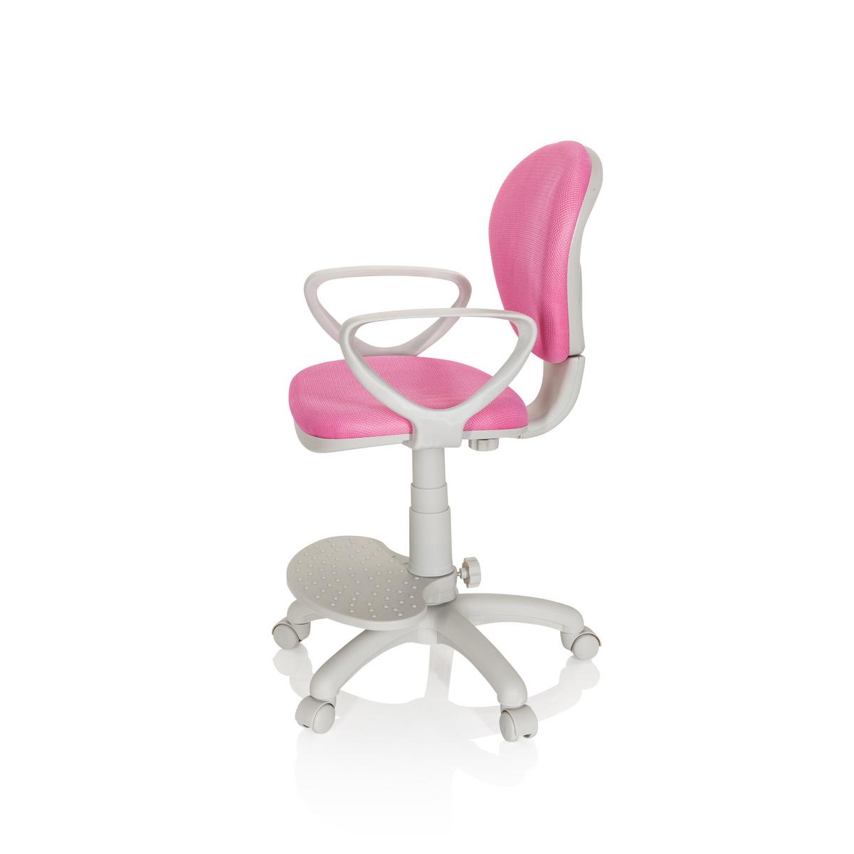 Jugenddrehstuhl Kid Colour Pink/Grau - Pink/Grau, Basics, Kunststoff (53/83-95/51cm) - MID.YOU
