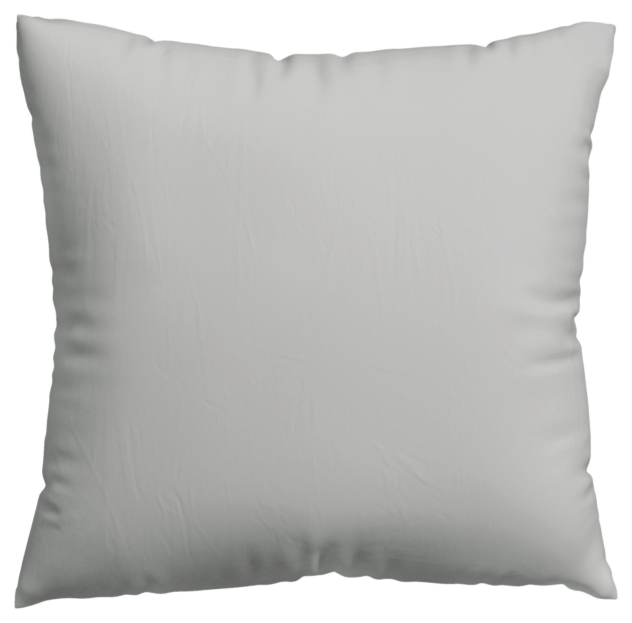 Kissenhülle Woven Satin - Hellgrau, Basics, Textil (40/40cm) - Schlafgut