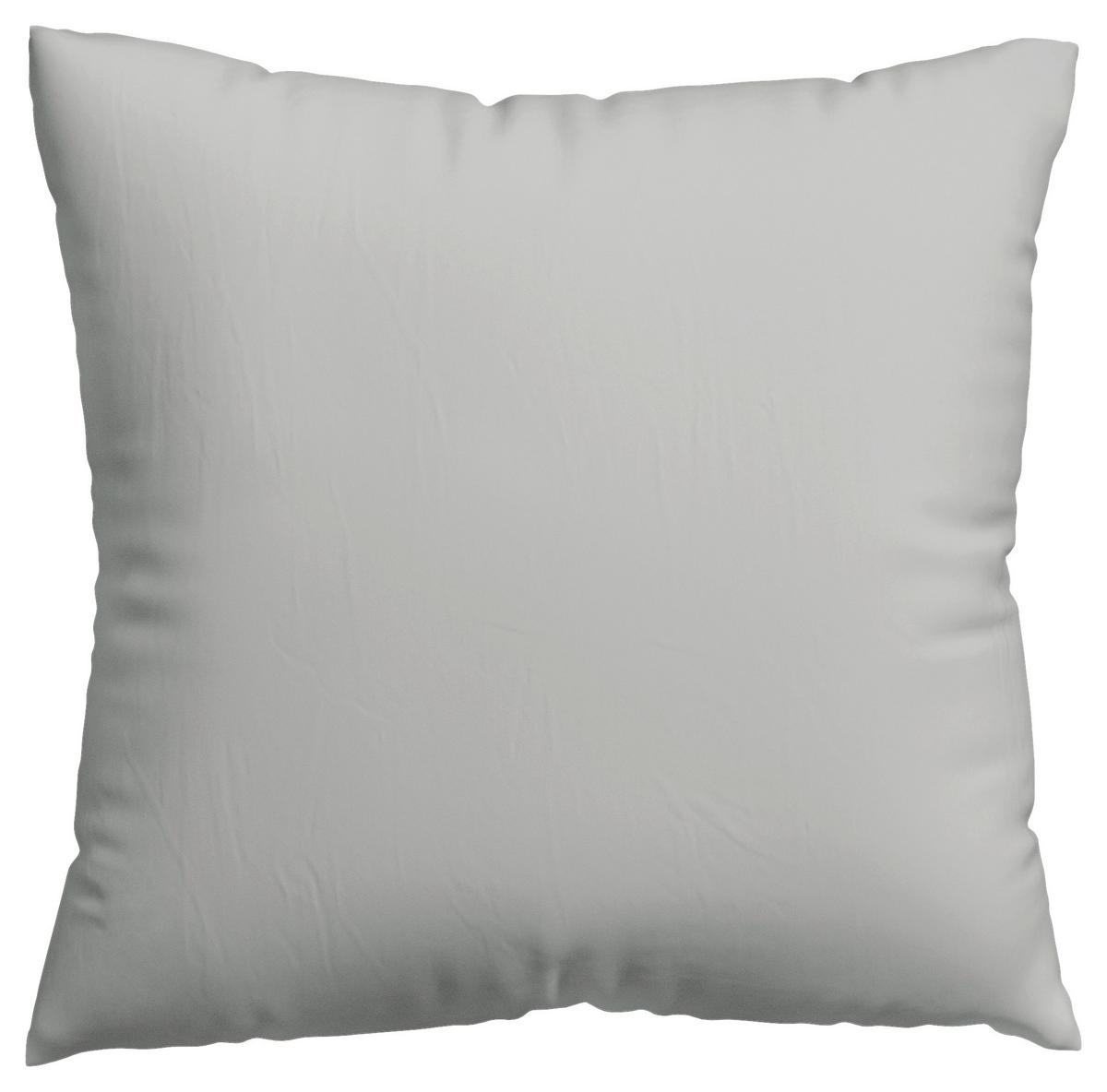 Kissenhülle Woven Satin - Hellgrau, Basics, Textil (40/40cm) - Schlafgut