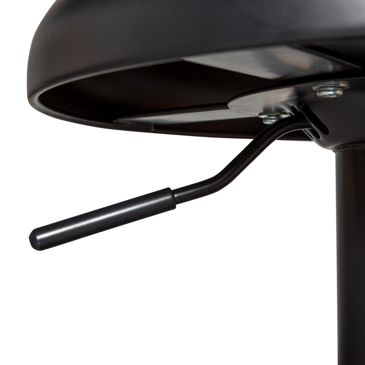 Barhocker Isaac Schwarz B: 39 Cm - Schwarz, Design, Metall (39/81/39cm) - Livetastic
