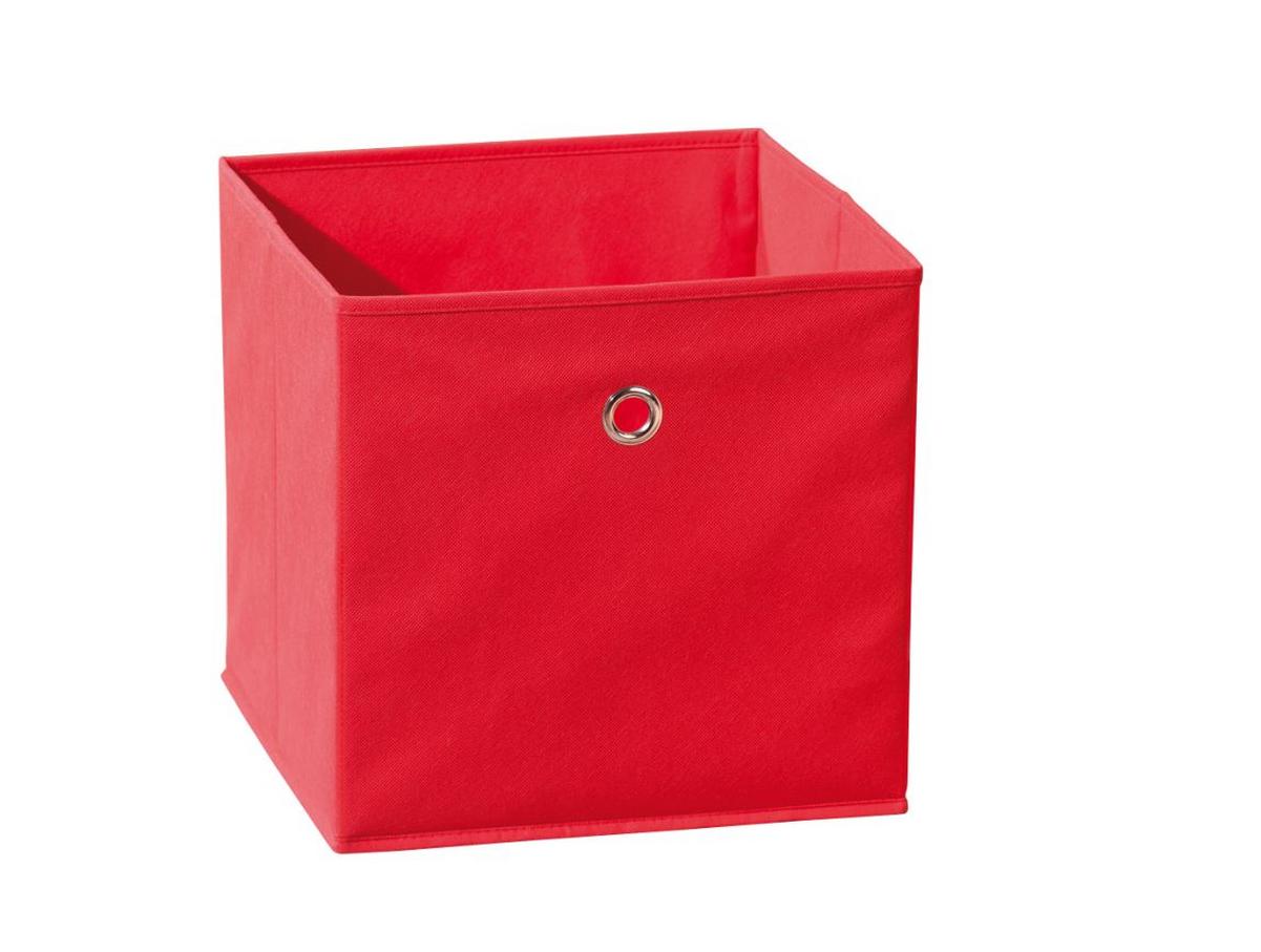 Faltbox Winny Kunststoff Rot 31,5x31x31,5 Cm - Rot, Basics, Kunststoff/Metall (31,5/31/31,5cm) - MID.YOU
