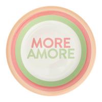 Mělký talíř CANDY COLORS - bílá/světle zelená, Moderní, keramika (27/2,4cm) - Mömax