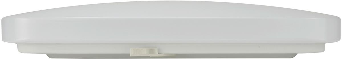 Led-deckenleuchte L: 33 Cm, Quadratisch - Weiß, Basics, Kunststoff/Metall (33/33/5,7cm)