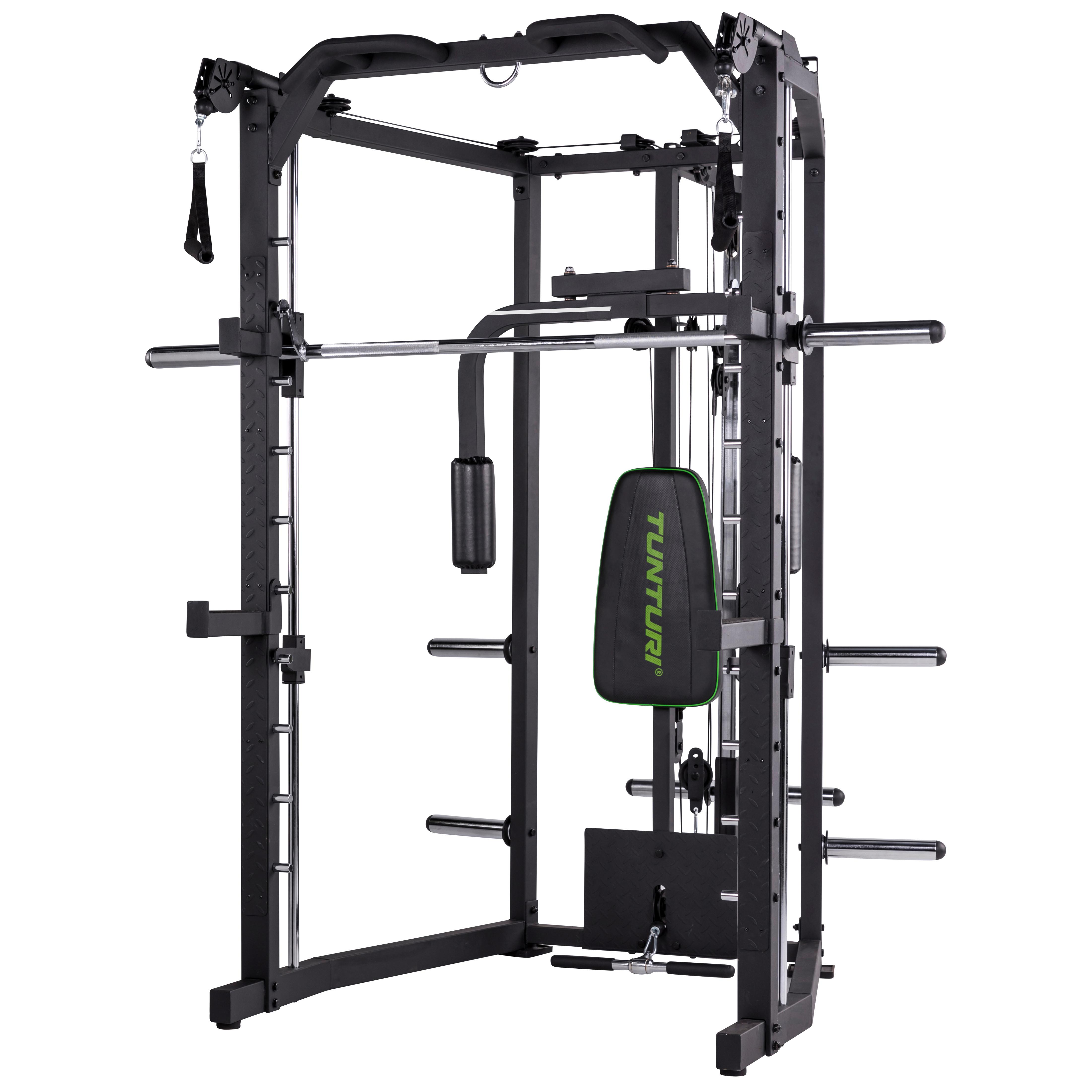 KRAFTSTATION TUNTURI SM80 FULL SMITH - Schwarz, KONVENTIONELL, Holz/Kunststoff (190/184/209cm)