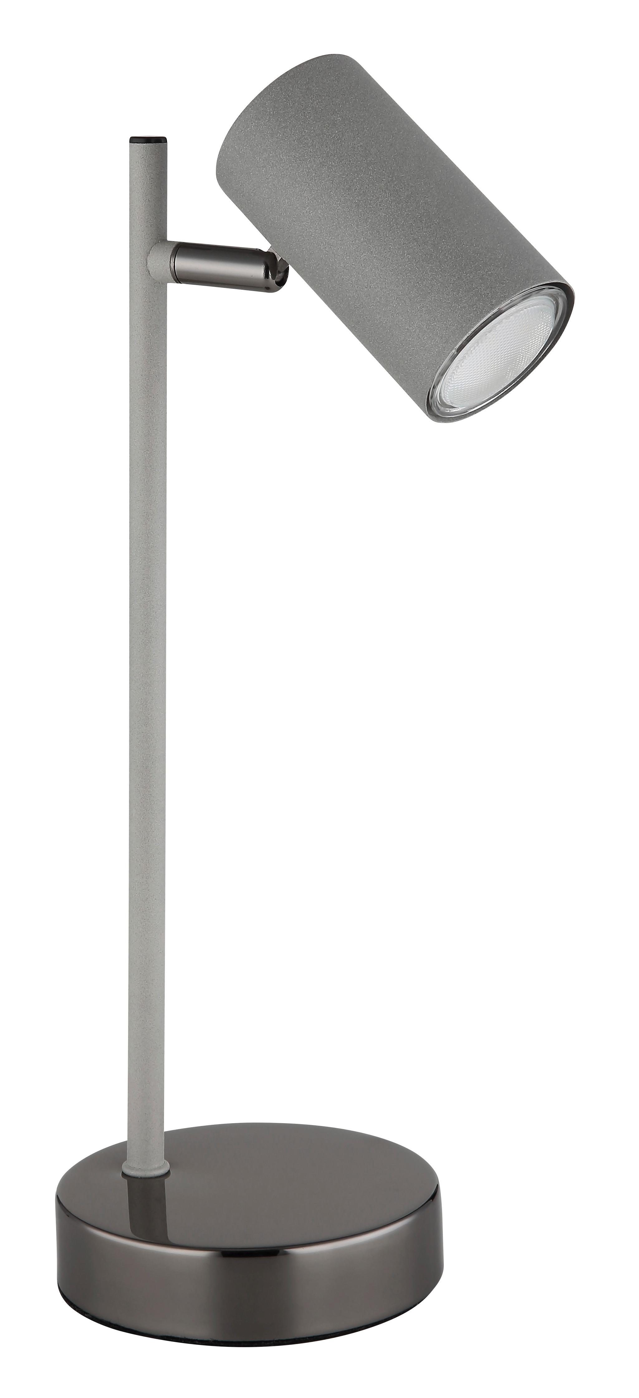 Tischleuchte 57911ts - Schwarzchrom/Schwarz, Design, Kunststoff/Metall (13,2/12/35cm) - Globo