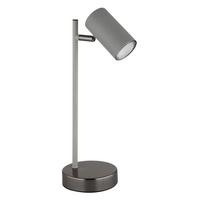 Tischleuchte 57911ts - Schwarzchrom/Schwarz, Design, Kunststoff/Metall (13,2/12/35cm) - Globo