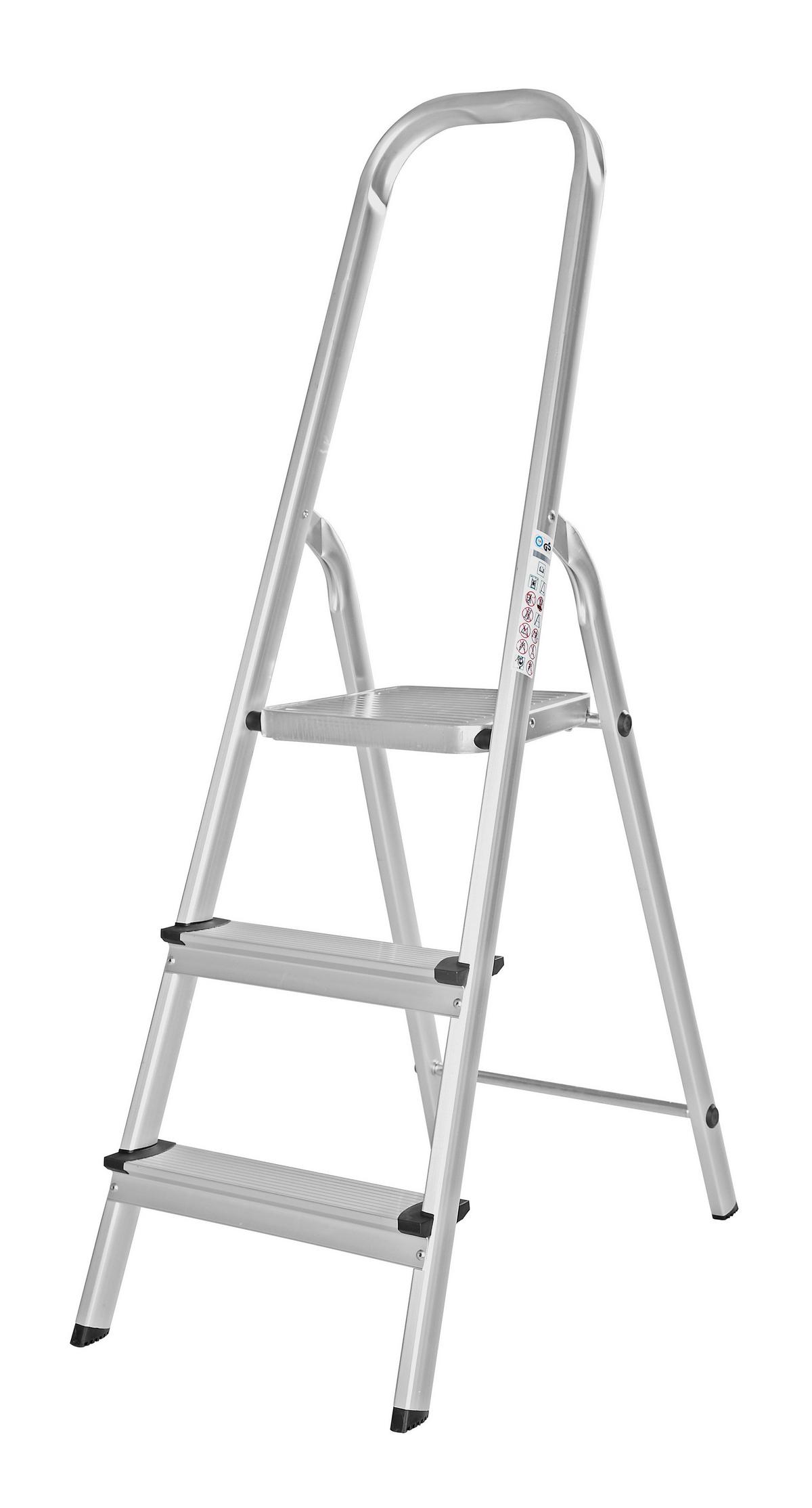 Létra Toni - ezüstszínű, Konventionell, fém (40,5/117,5cm) - Homezone