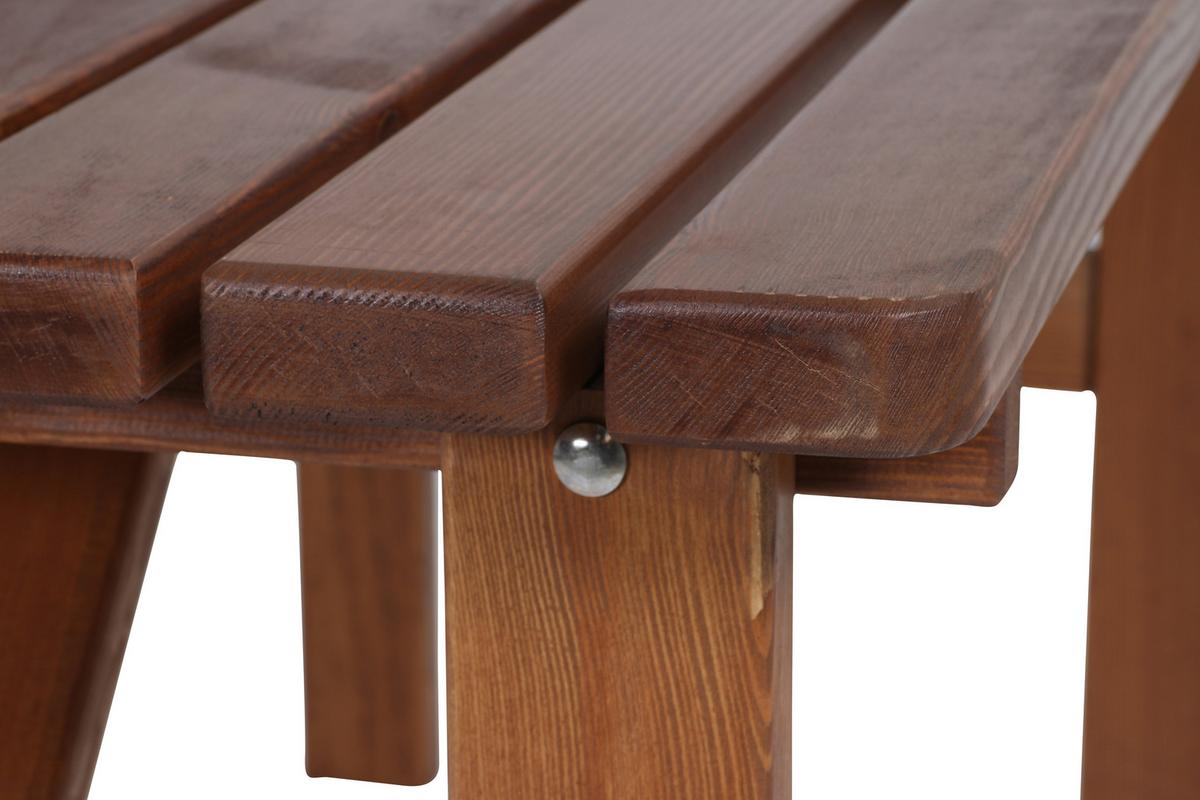 Gartenmöbel Set 3-tlg. Echtholz Kiefer - Braun, KONVENTIONELL, Holz - Siena Garden