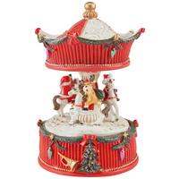 Karácsonyi Figura Nata - piros, Konventionell, műanyag (11/17cm) - Luca Bessoni