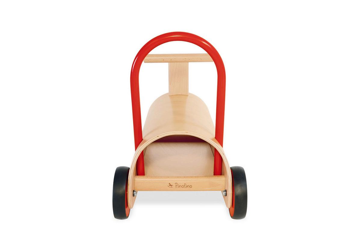 Lauflernhilfe Enzo - Rot/Naturfarben, Basics, Holz (L 47 cm/B 31 cm/H 45 cmcm) - Pinolino