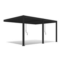 Pavillon Deluxe 530x360cm Wetterfest, Gartenpavillon - Anthrazit, Basics, Metall (530/255/360cm) - WEIDE