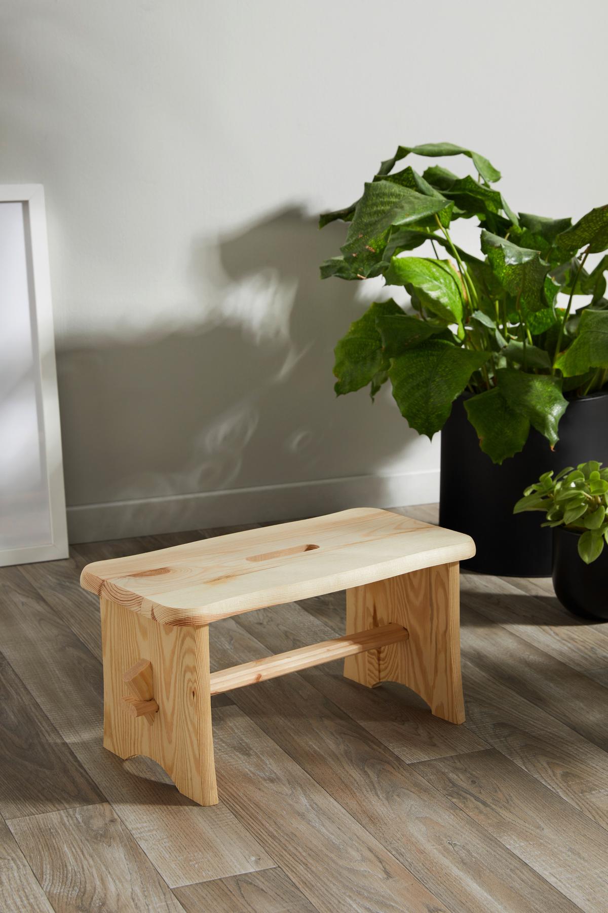 Hocker Holzi - Kieferfarben, Basics, Holz (39/20/20cm)