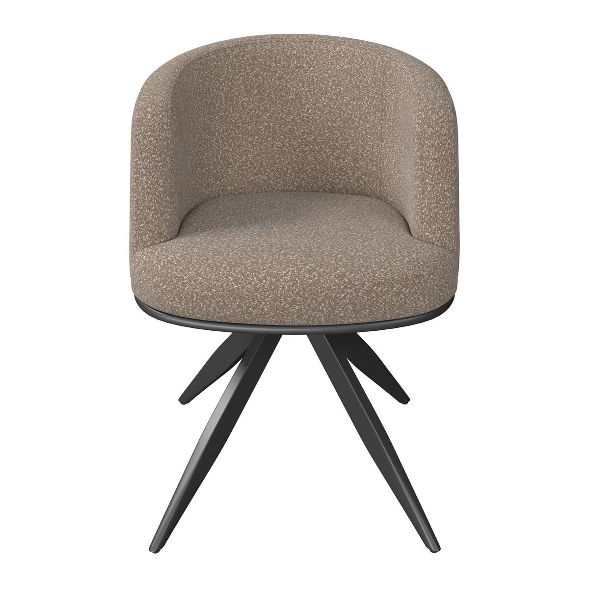 ŽIDLE S PODRUČKAMI NELA - černá/hnědá, Moderní, kov/dřevo (62/77/62cm) - Bessagi Home