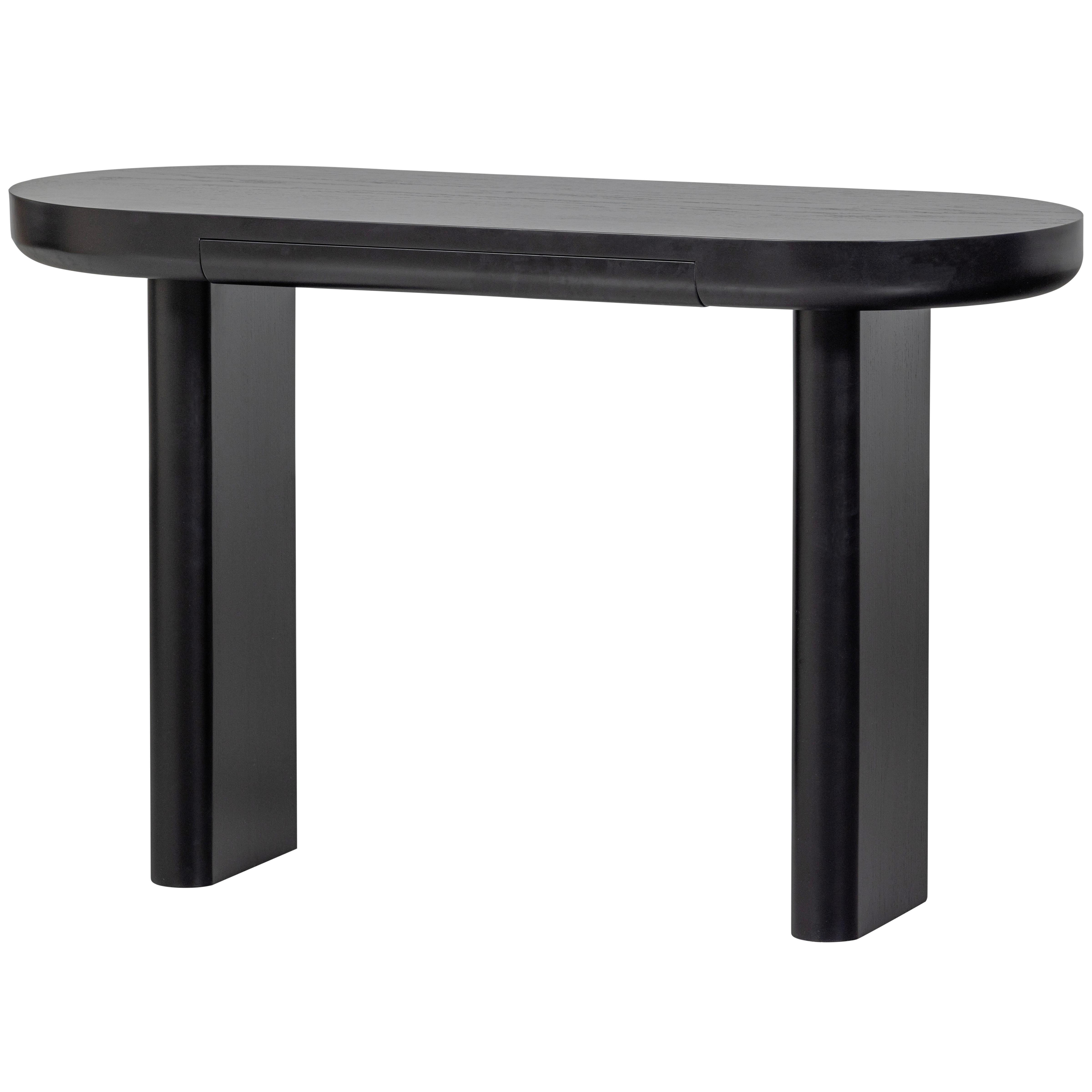 Beistelltisch Mael Schwarz L: 120 cm - Schwarz, Design, Holzwerkstoff (120/50/75cm) - Livetastic