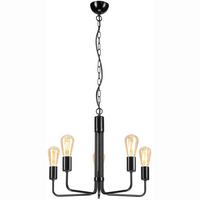 Hängeleuchte 44552 Tiffany - Schwarz Hochglanz, KONVENTIONELL, Metall (98/54/98cm)