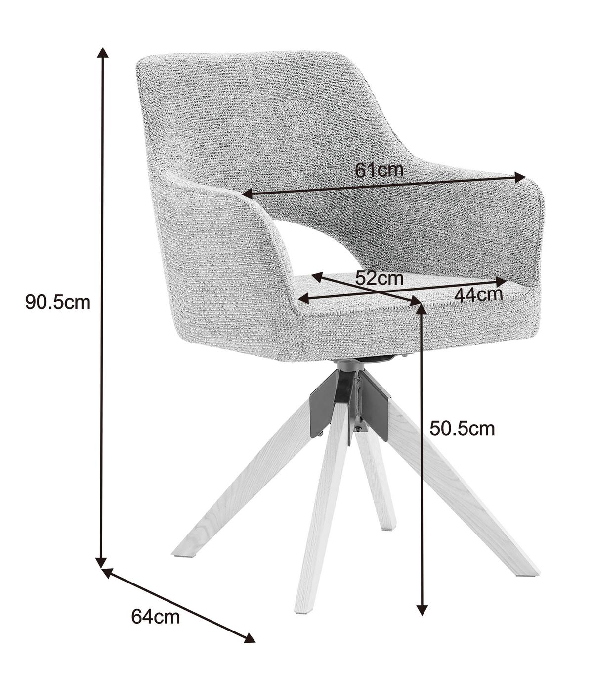 Armlehnstuhl Puro Walnussfarben/Grün B: 60 cm - Walnussfarben/Grün, MODERN, Holz/Textil (60/89/65,5cm) - Livetastic