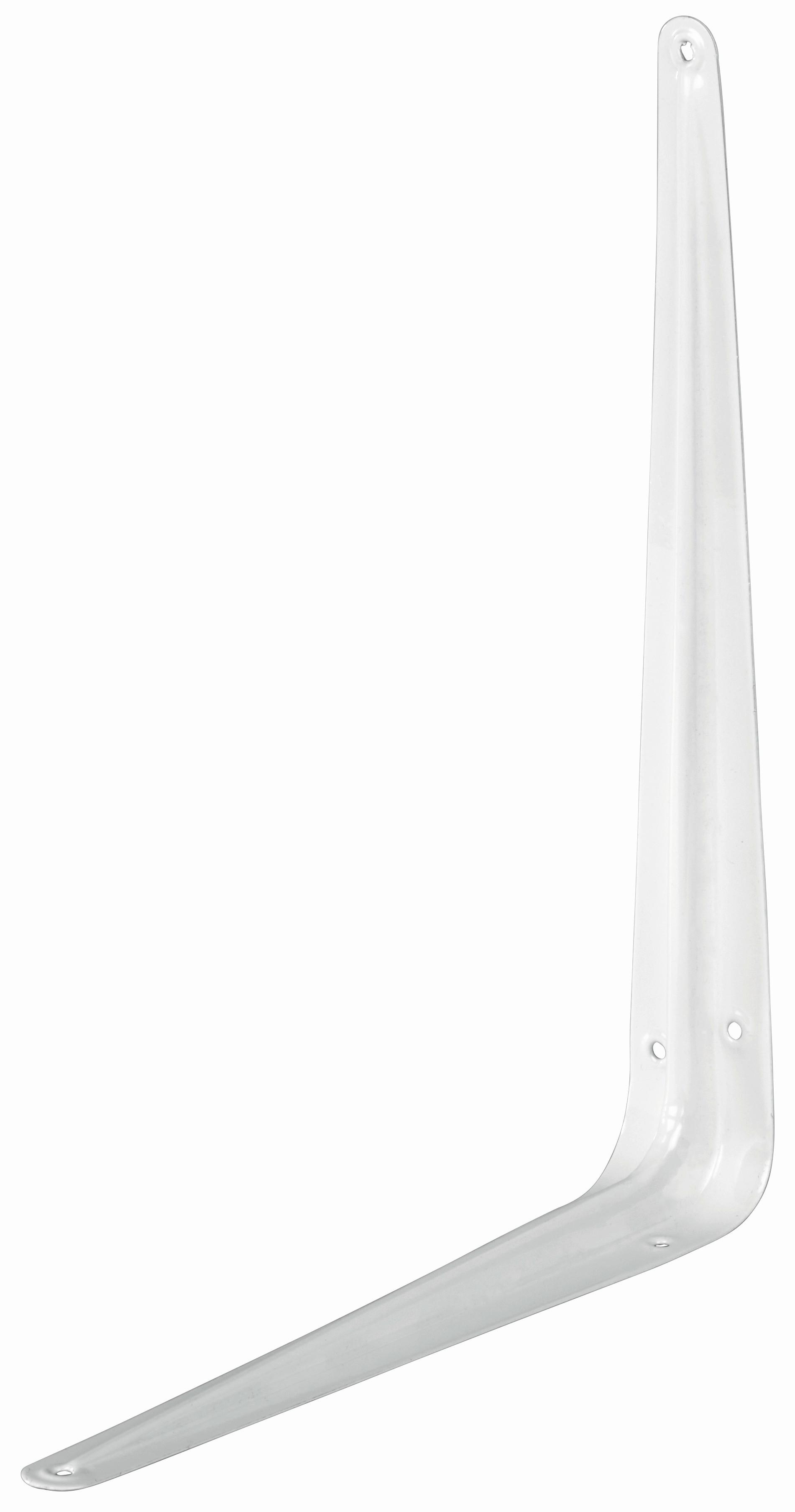 Regalkonsole 25 / 30 cm - Weiß, KONVENTIONELL, Metall (25/30cm)