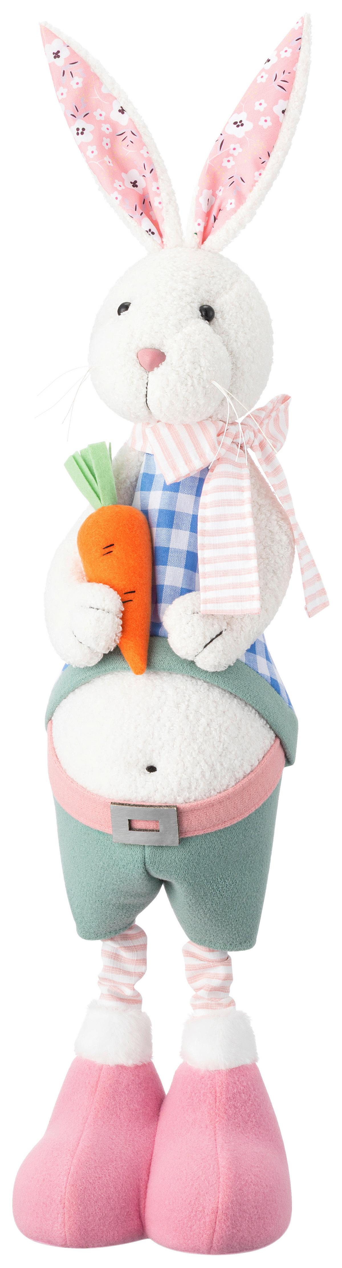 Osterhase Frederik - Blau/Pink, KONVENTIONELL, Kunststoff/Textil (15/11/69-80cm) - Luca Bessoni