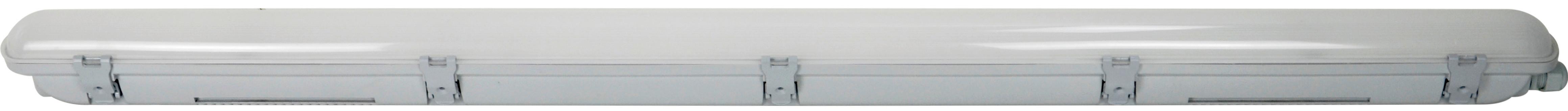 LED-Deckenleuchte L: 120 cm, für In- und Outdoor - Grau, Basics, Kunststoff (120/7/7,3cm)