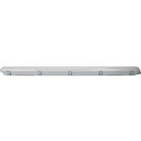 LED-Deckenleuchte L: 120 cm, für In- und Outdoor - Grau, Basics, Kunststoff (120/7/7,3cm)