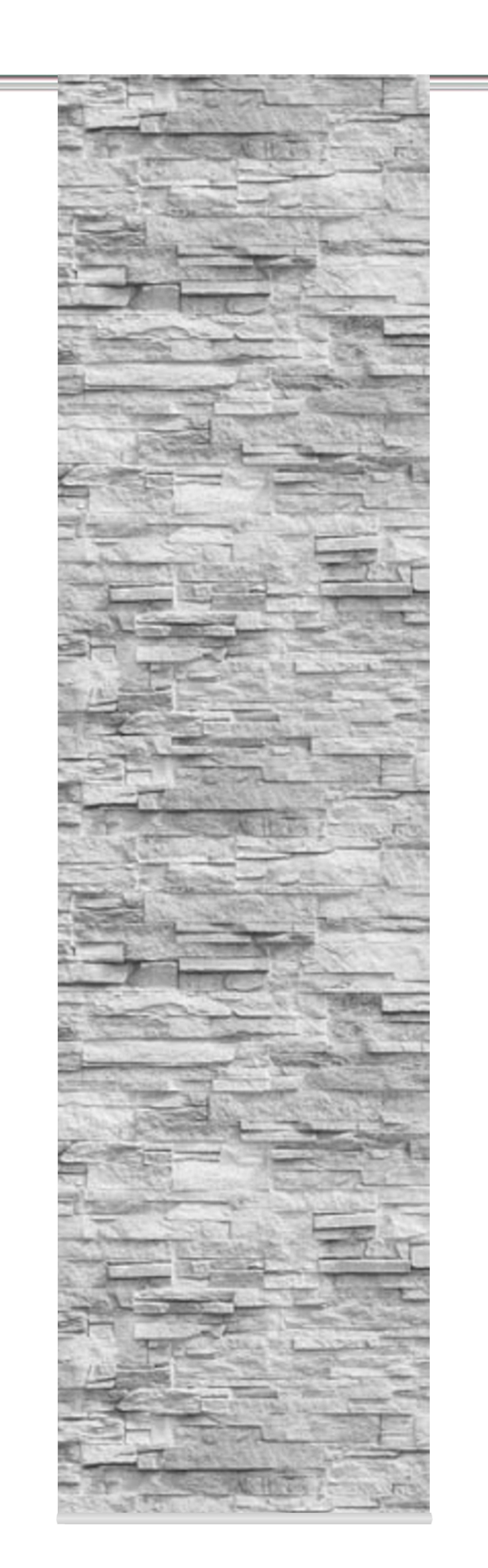 Flächenvorhang Walli Anthrazit B: 60 cm - Anthrazit, Design, Textil (60/245cm)