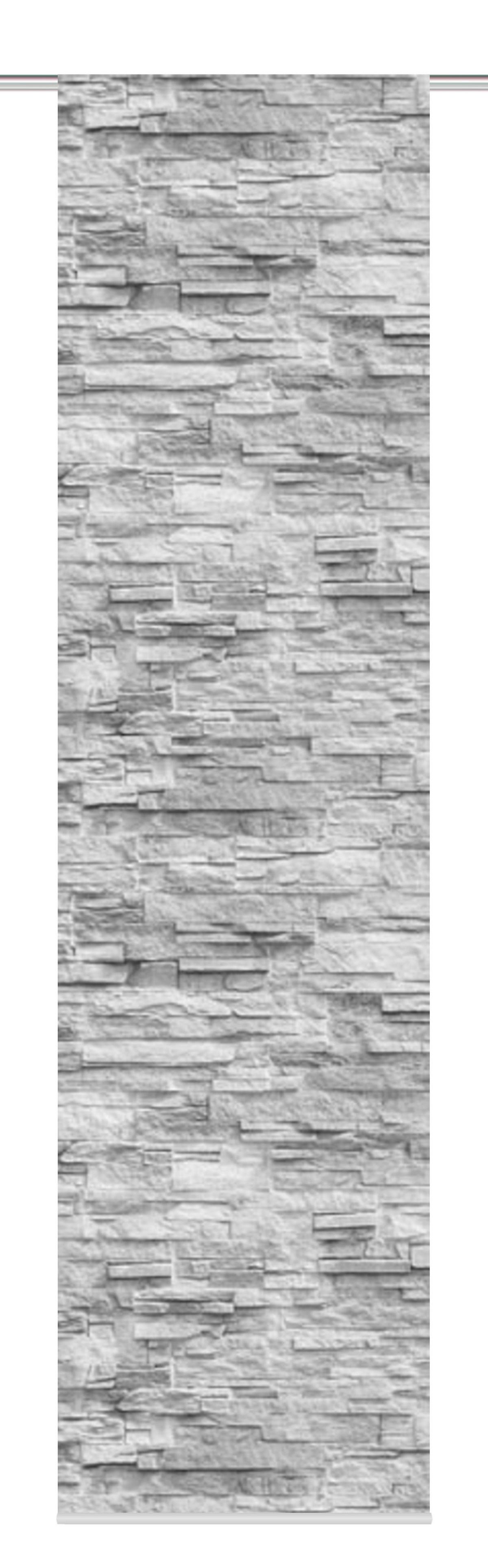 Flächenvorhang Walli Anthrazit B: 60 cm - Anthrazit, Design, Textil (60/245cm)