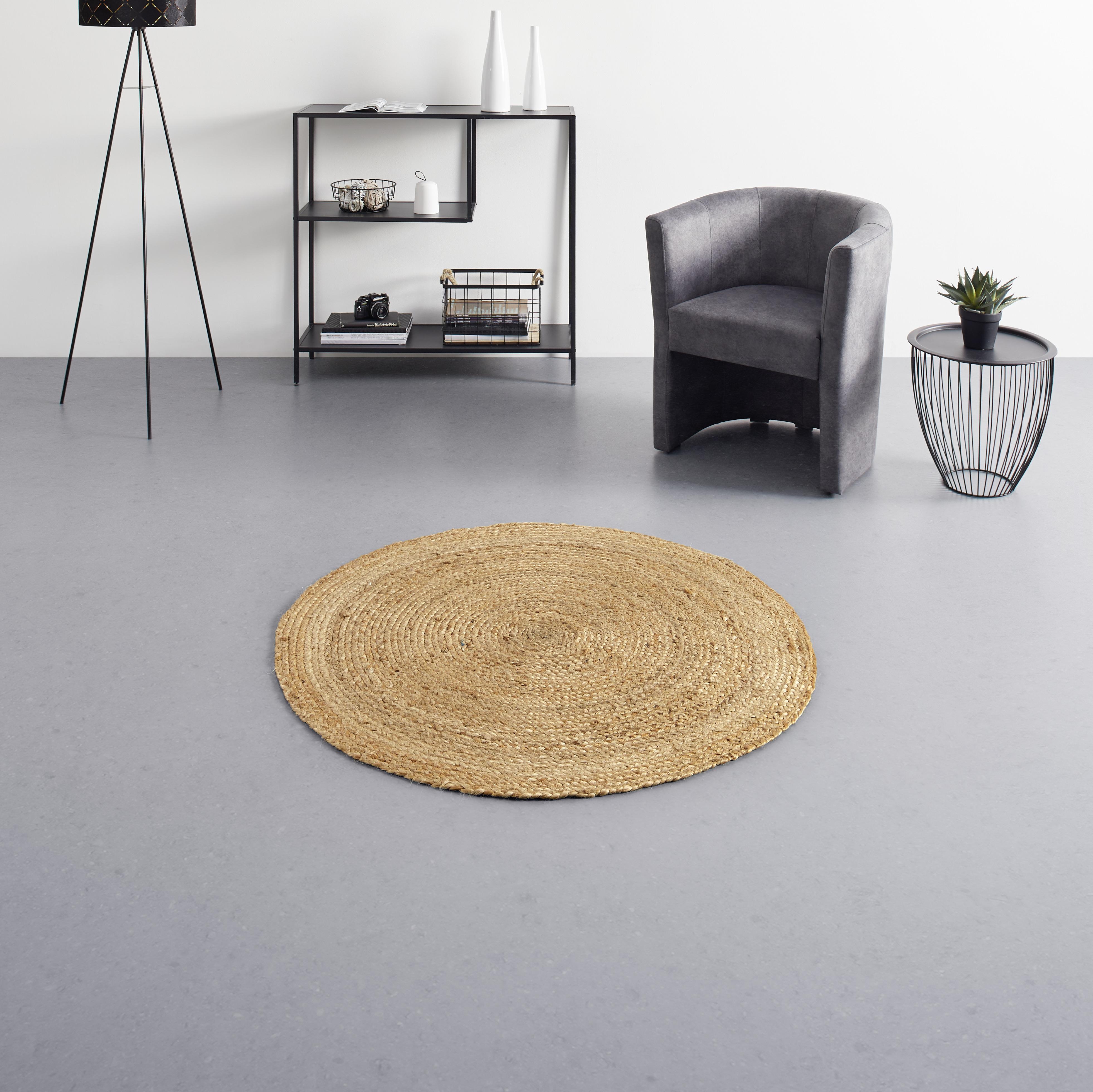 KOBEREC TKANÝ NA PLOCHO Hanoi 2, P: 110cm - přírodní barvy, Moderní, textil (110cm) - Modern Living