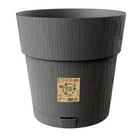 Műanyag Kaspó Ethica - sötétszürke, Basics, műanyag (30cm)