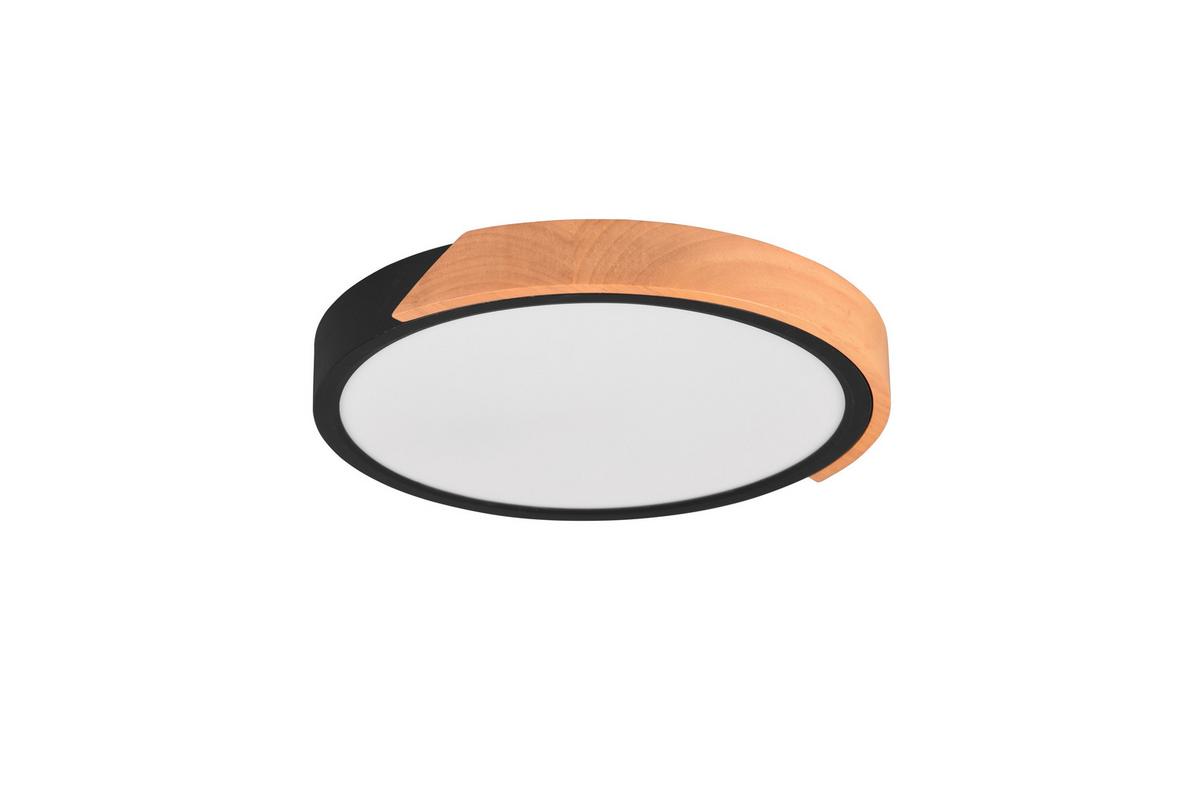 Led-deckenleuchte R67201132 Jano - Schwarz/Braun, Basics, Holz/Kunststoff (31,5/3,5cm)