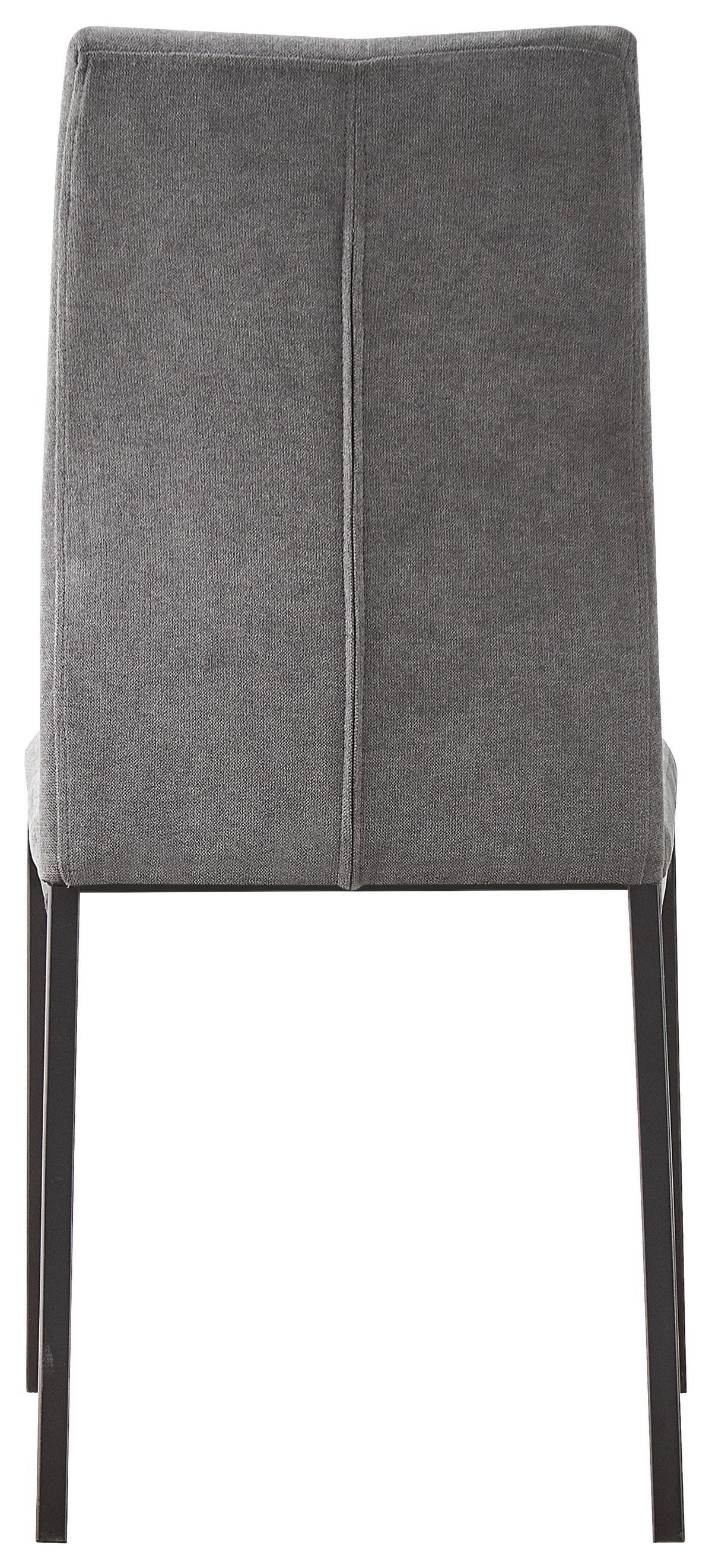 Szék Anne Ii - fekete/szürke, Konventionell, textil/fém (44/97cm)