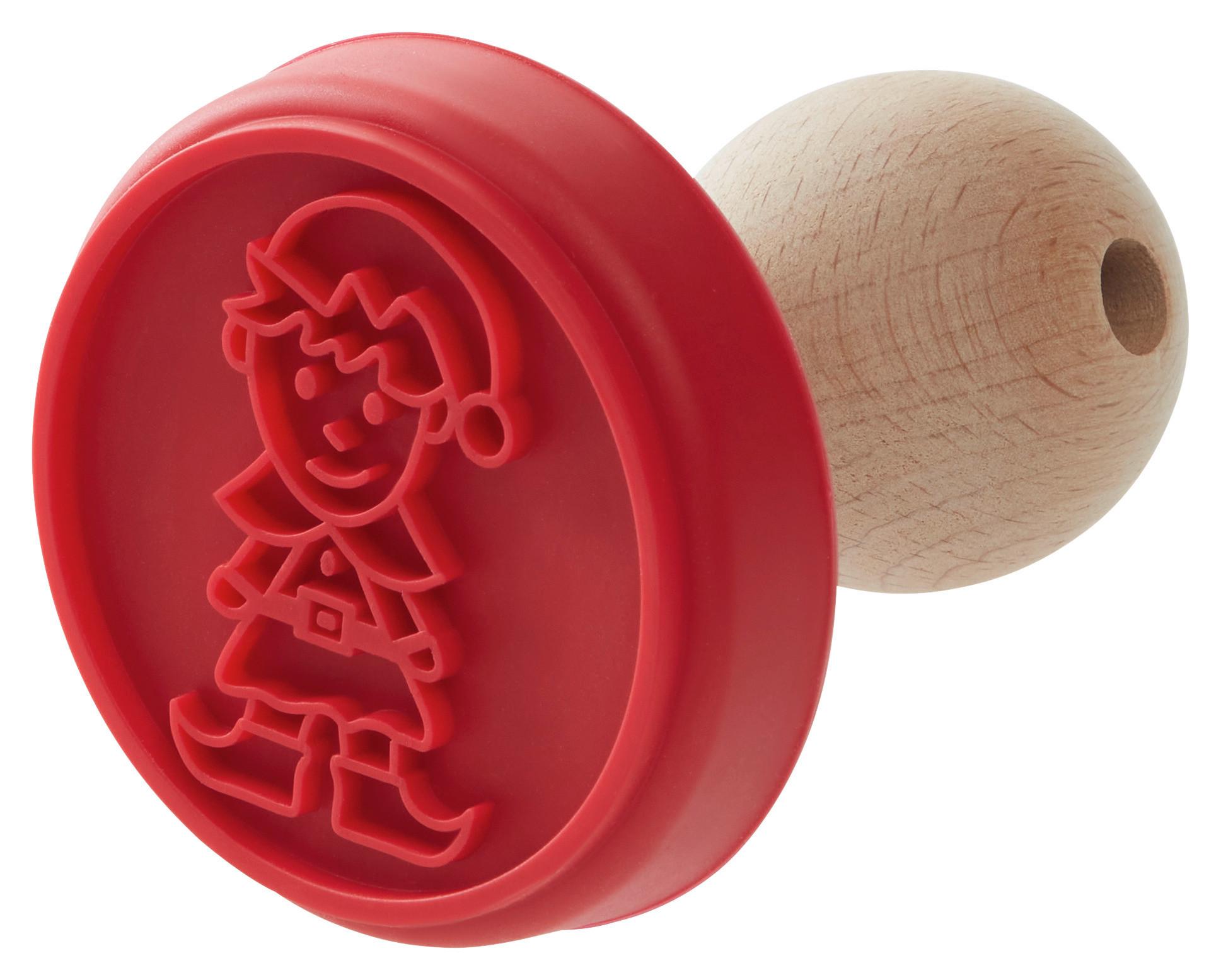 RAZÍTKO NA SUŠENKY CHRISTMAS FABLE - červená, Konvenční, dřevo/plast (10/7,5cm) - Modern Living