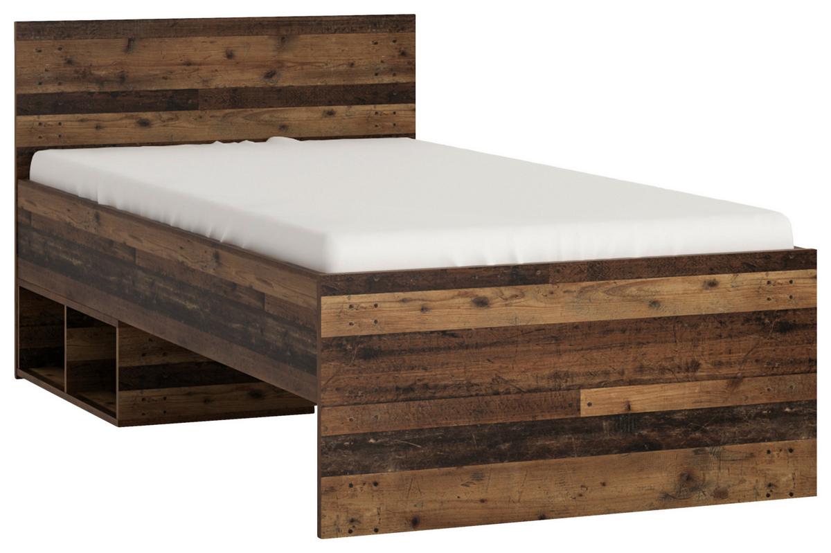 Gyerek Ágykeret Nubi 90/200 Cm - ótölgy/sötétszürke, Modern, faalapú anyag (90/200cm)