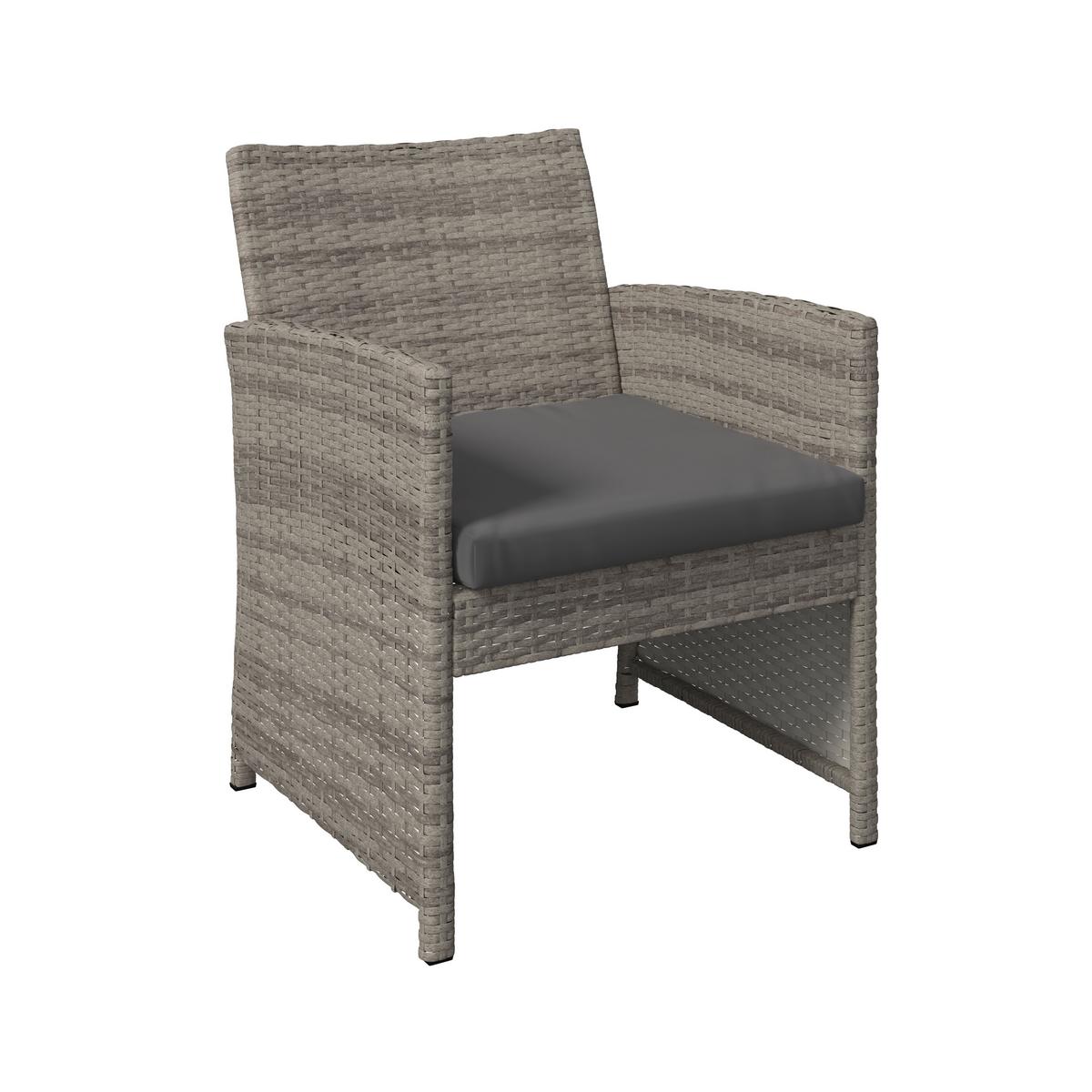 SÚPRAVA ZÁHRADNÉHO NÁBYTKU MICHELLE 2 - číra/svetlosivá, Basics, kov/textil