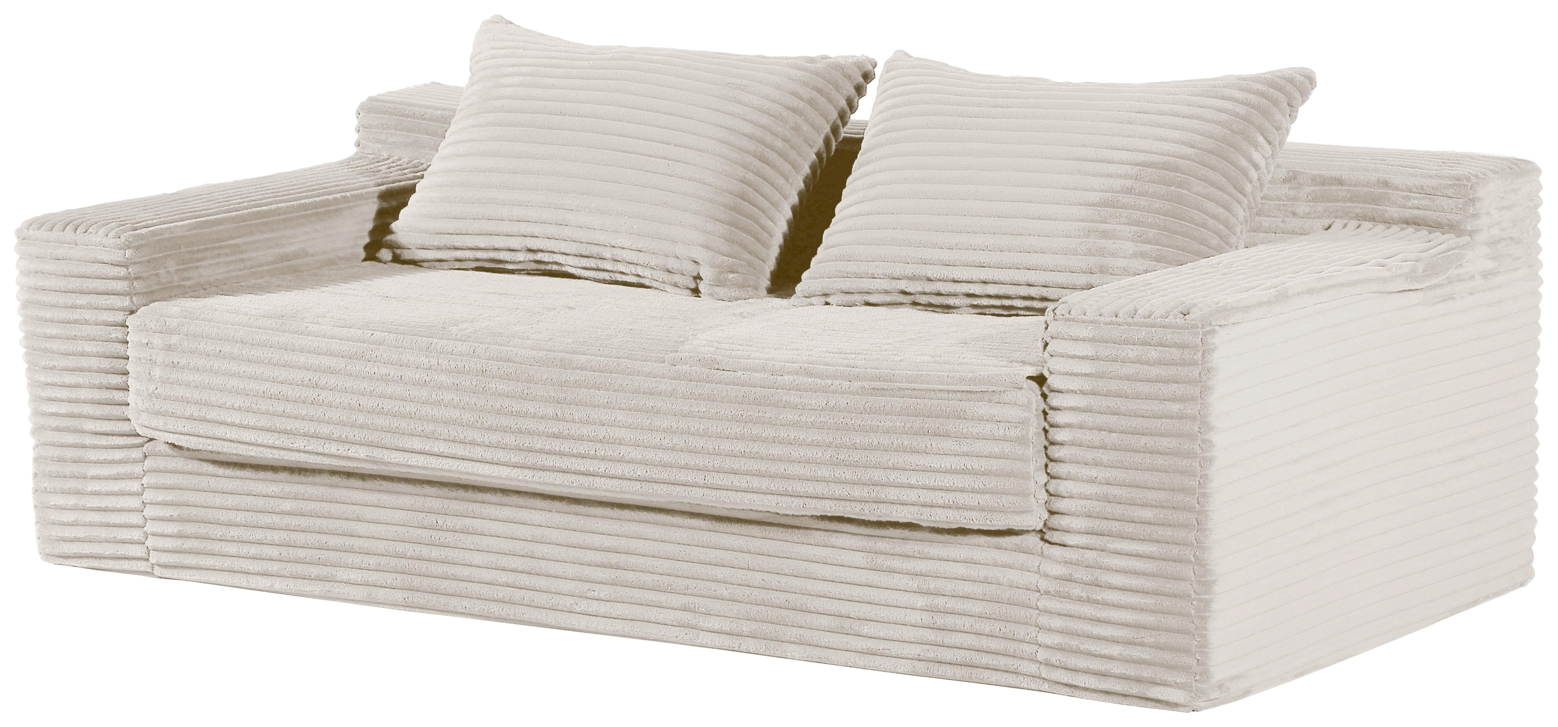 2-Sitzer Sofa Clea Beige B: 203 cm - Beige, Design, Textil (203/60/100cm) - P & B