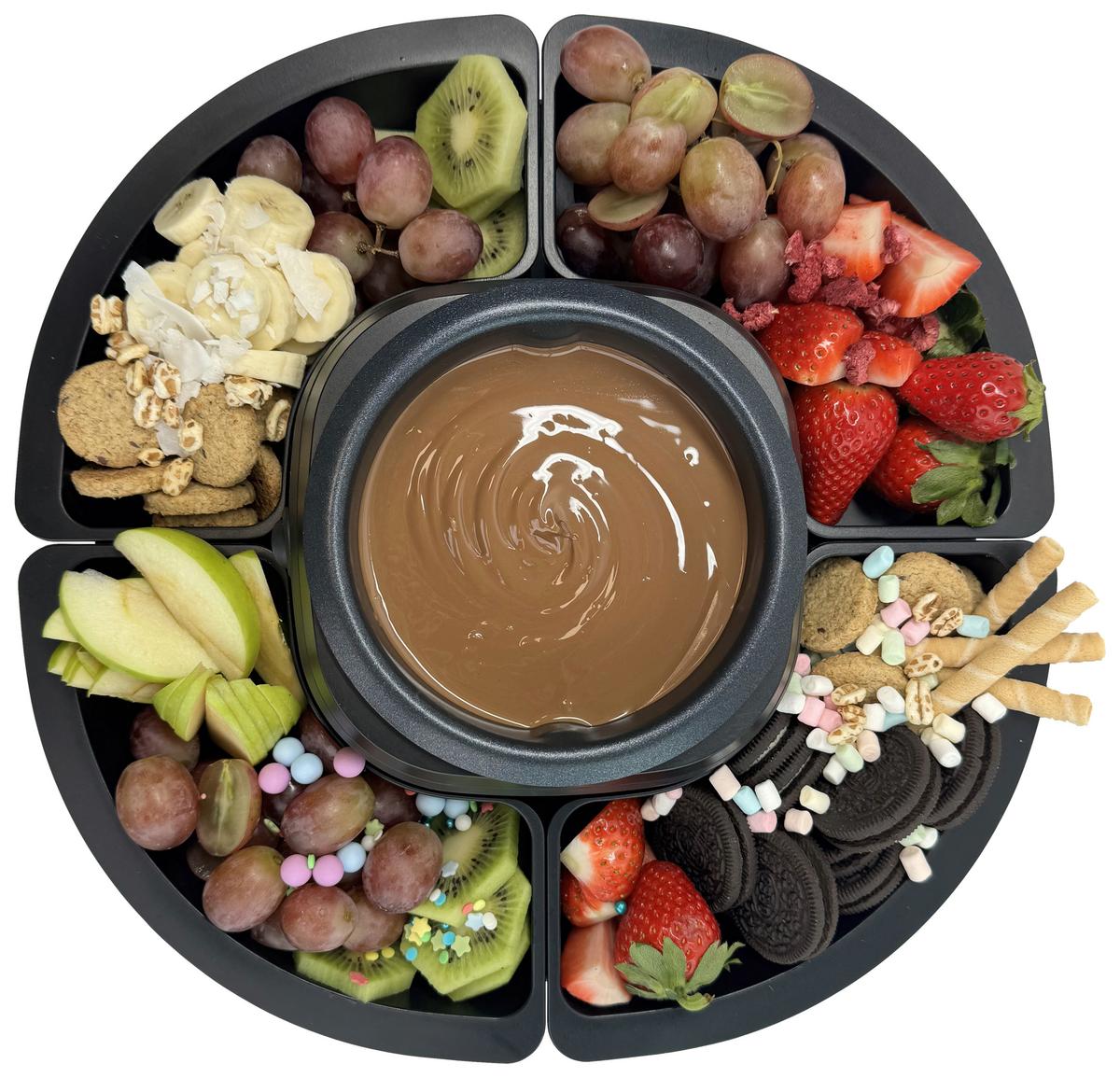 Schokoladenfondueset Sf 430 - Schwarz, Basics, Kunststoff (36/12/36cm) - Silva Homeline