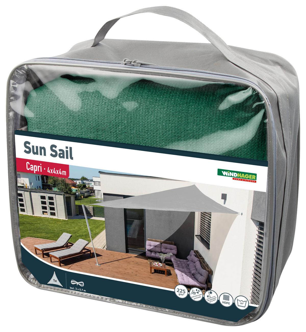 Sonnensegel Dreieck 4x4x4 m - Olivgrün, Basics (400/400/400cm)