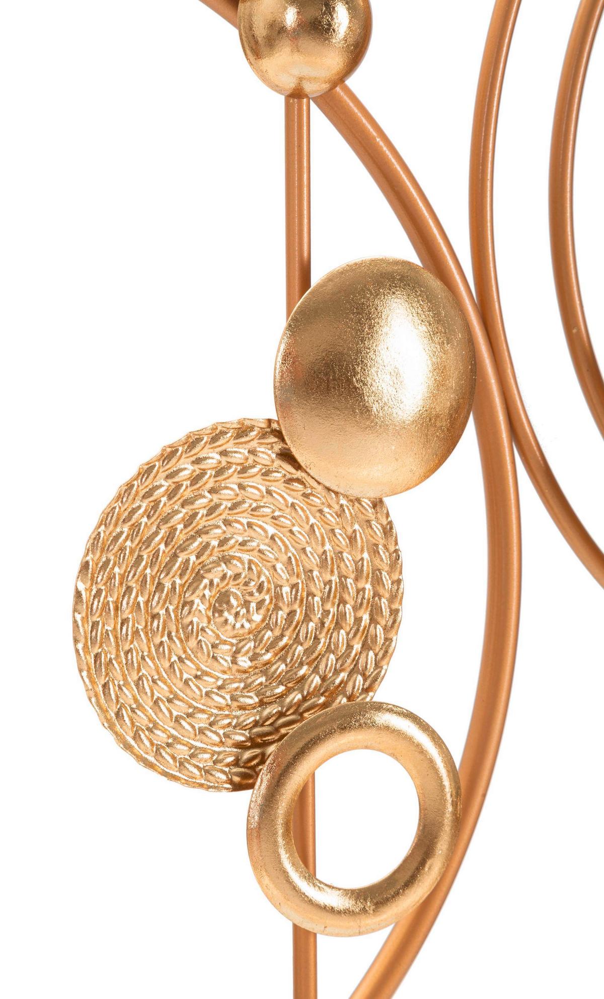 Wanddeko Goldy Goldfarben B: 49,5 Cm - Goldfarben, Basics, Metall (49.5/80/3.8cm)