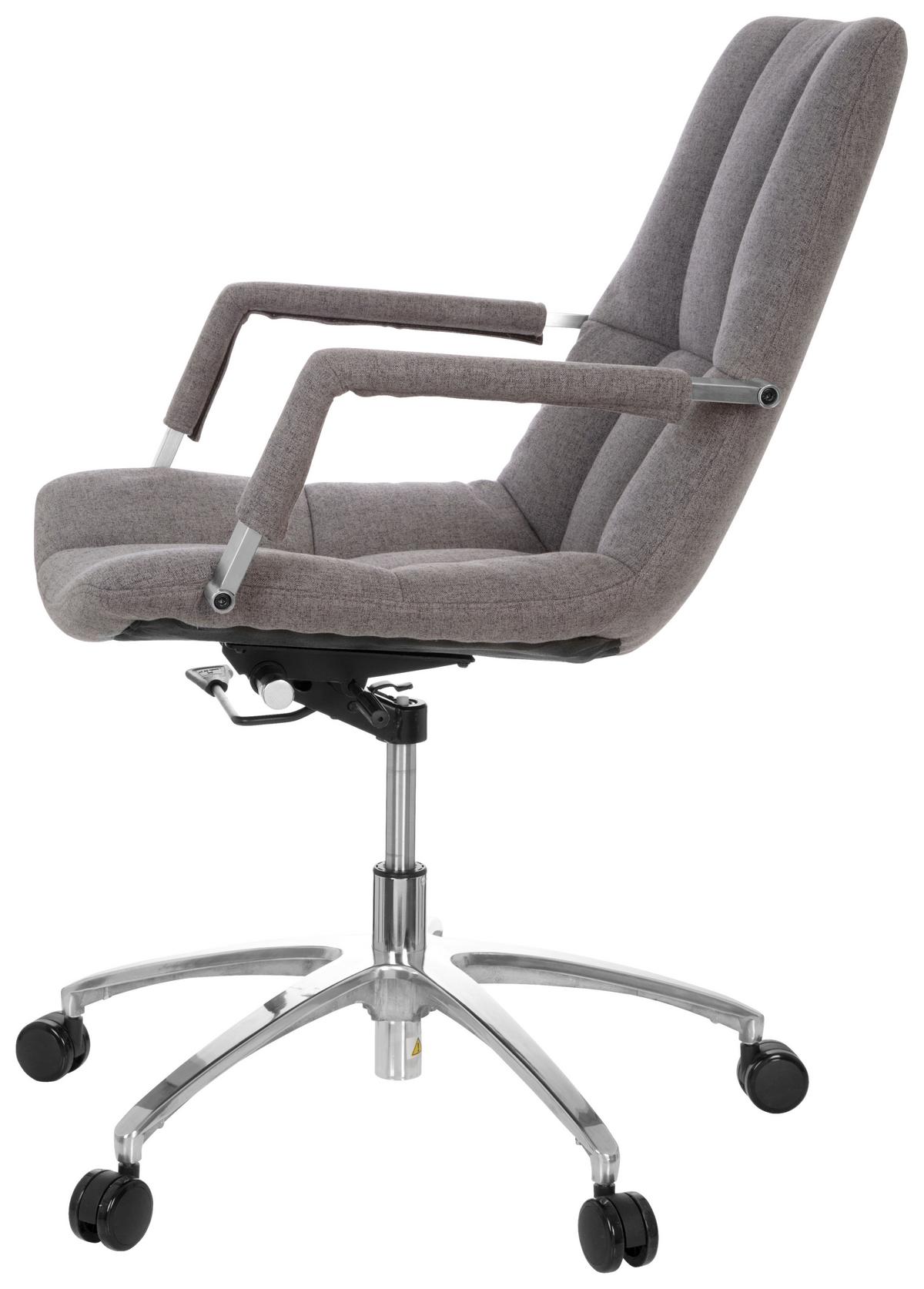DREHSTUHL SARANTO Grau - Silberfarben/Grau, MODERN, Kunststoff/Textil (58/102/60cm) - MID.YOU