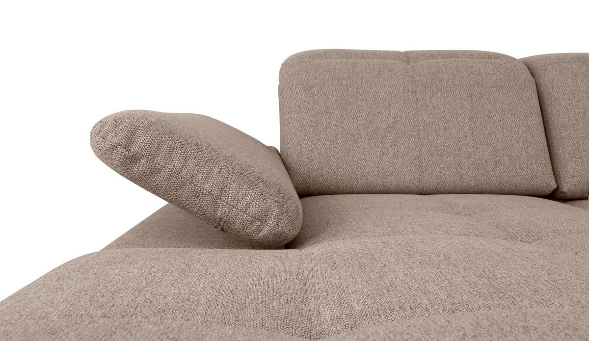 Wohnlandschaft Ramzes Hellbraun U: 173x328x215 cm - Hellbraun/Grau, Design, Textil (173/328/215cm) - MID.YOU