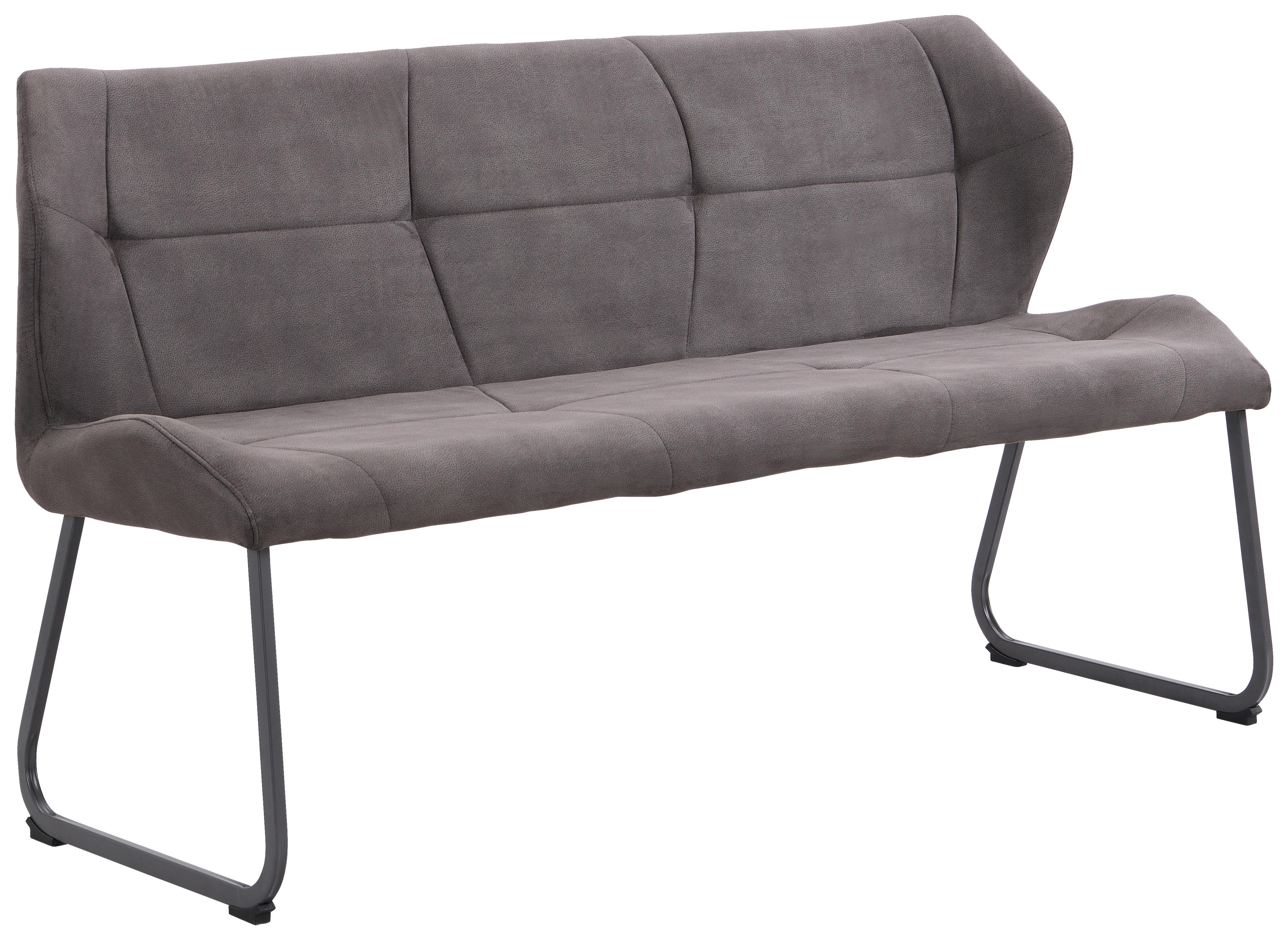 Ülőpad Rimini - szürke, Modern, textil/fém (160/86/63cm) - MID.YOU
