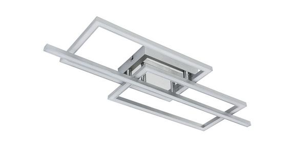 Led-deckenleuchte Nevi - Chromfarben/Silberfarben, MODERN, Kunststoff/Metall (63/24,5/7,7cm) - Luca Bessoni
